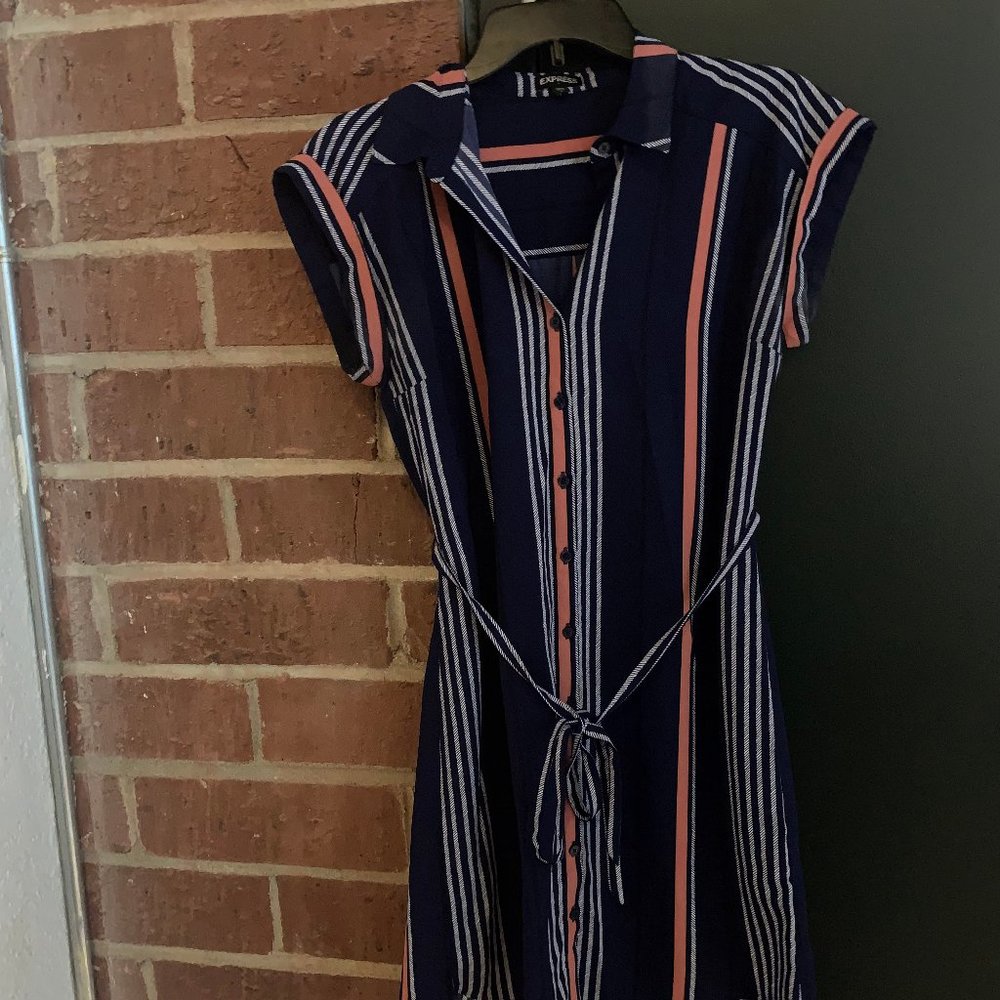 Express Portofino Shirt Dress - Size S
